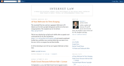 Desktop Screenshot of internetlawyer.blogspot.com