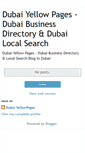Mobile Screenshot of dubaiyellowpages.blogspot.com