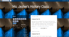 Desktop Screenshot of msjestershistoryclass.blogspot.com