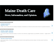 Tablet Screenshot of mainedeathcare.blogspot.com