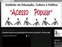 Tablet Screenshot of institutoacessopopular.blogspot.com