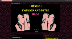 Desktop Screenshot of geminifashionandstyle.blogspot.com