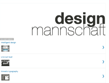 Tablet Screenshot of designmannschaft.blogspot.com