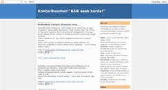 Desktop Screenshot of kontorihuumor.blogspot.com