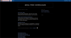Desktop Screenshot of megafreedownloads.blogspot.com