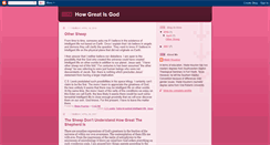 Desktop Screenshot of howgreatisgod.blogspot.com