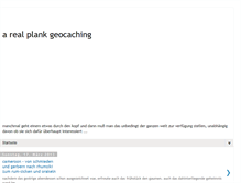 Tablet Screenshot of a-real-plank-geocaching.blogspot.com