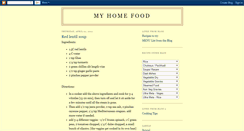 Desktop Screenshot of myhomefood.blogspot.com