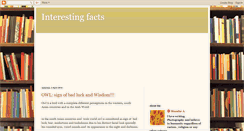 Desktop Screenshot of interestingfacts01.blogspot.com