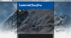 Desktop Screenshot of lessonsclaudine.blogspot.com