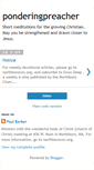 Mobile Screenshot of ponderingpreacher.blogspot.com