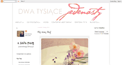 Desktop Screenshot of dwatysiace-11.blogspot.com