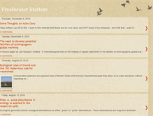 Tablet Screenshot of freshwatermatters.blogspot.com