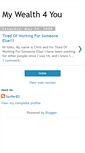 Mobile Screenshot of mywealth4you.blogspot.com