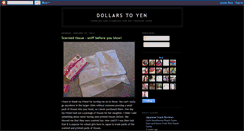 Desktop Screenshot of dollarstoyen.blogspot.com