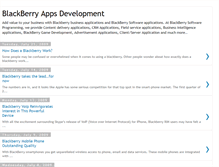 Tablet Screenshot of blackberryappsdevelopment.blogspot.com