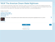 Tablet Screenshot of mlmtheamericandreammadenightmare.blogspot.com