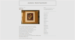 Desktop Screenshot of agnesmontgomery.blogspot.com