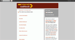 Desktop Screenshot of internetcashback.blogspot.com