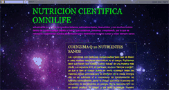 Desktop Screenshot of nutricioncientificaomnilife.blogspot.com