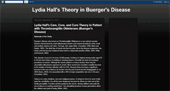 Desktop Screenshot of lydiahallstheoryinbuergersdisease.blogspot.com