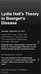 Mobile Screenshot of lydiahallstheoryinbuergersdisease.blogspot.com