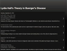 Tablet Screenshot of lydiahallstheoryinbuergersdisease.blogspot.com