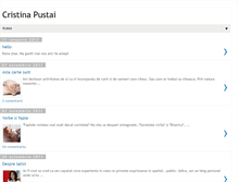 Tablet Screenshot of cristinapustai.blogspot.com