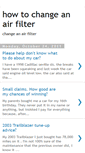 Mobile Screenshot of howtochangeanairfilter.blogspot.com