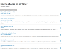 Tablet Screenshot of howtochangeanairfilter.blogspot.com