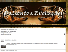 Tablet Screenshot of paleontoevolucao.blogspot.com