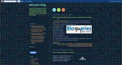Desktop Screenshot of addurblogx.blogspot.com