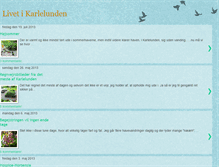 Tablet Screenshot of livet-i-karlelunden.blogspot.com