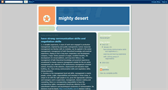 Desktop Screenshot of mightydesertinyourheart.blogspot.com