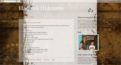 Desktop Screenshot of hadlockhideaway.blogspot.com