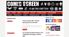 Desktop Screenshot of comicscreen.blogspot.com