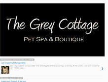 Tablet Screenshot of greycottagepetspa.blogspot.com