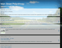 Tablet Screenshot of mainstreetphilanthropy.blogspot.com