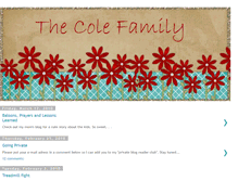 Tablet Screenshot of colefamily123.blogspot.com