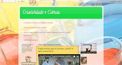 Desktop Screenshot of criatividadeeciencia.blogspot.com