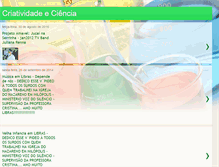 Tablet Screenshot of criatividadeeciencia.blogspot.com