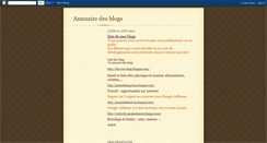 Desktop Screenshot of catalogue-des-blogs.blogspot.com