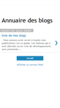 Mobile Screenshot of catalogue-des-blogs.blogspot.com