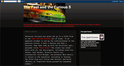 Desktop Screenshot of fast-and-the-furious-5-trailer.blogspot.com