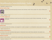 Tablet Screenshot of kirjallisuusturku.blogspot.com