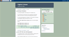 Desktop Screenshot of fightersdream.blogspot.com