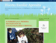 Tablet Screenshot of huertoescolarapresita.blogspot.com