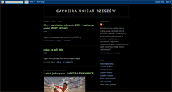 Desktop Screenshot of capoeiraunicarrzeszow.blogspot.com