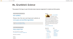 Desktop Screenshot of grumbinescience.blogspot.com