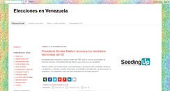 Desktop Screenshot of eleccionesenvenezuela.blogspot.com